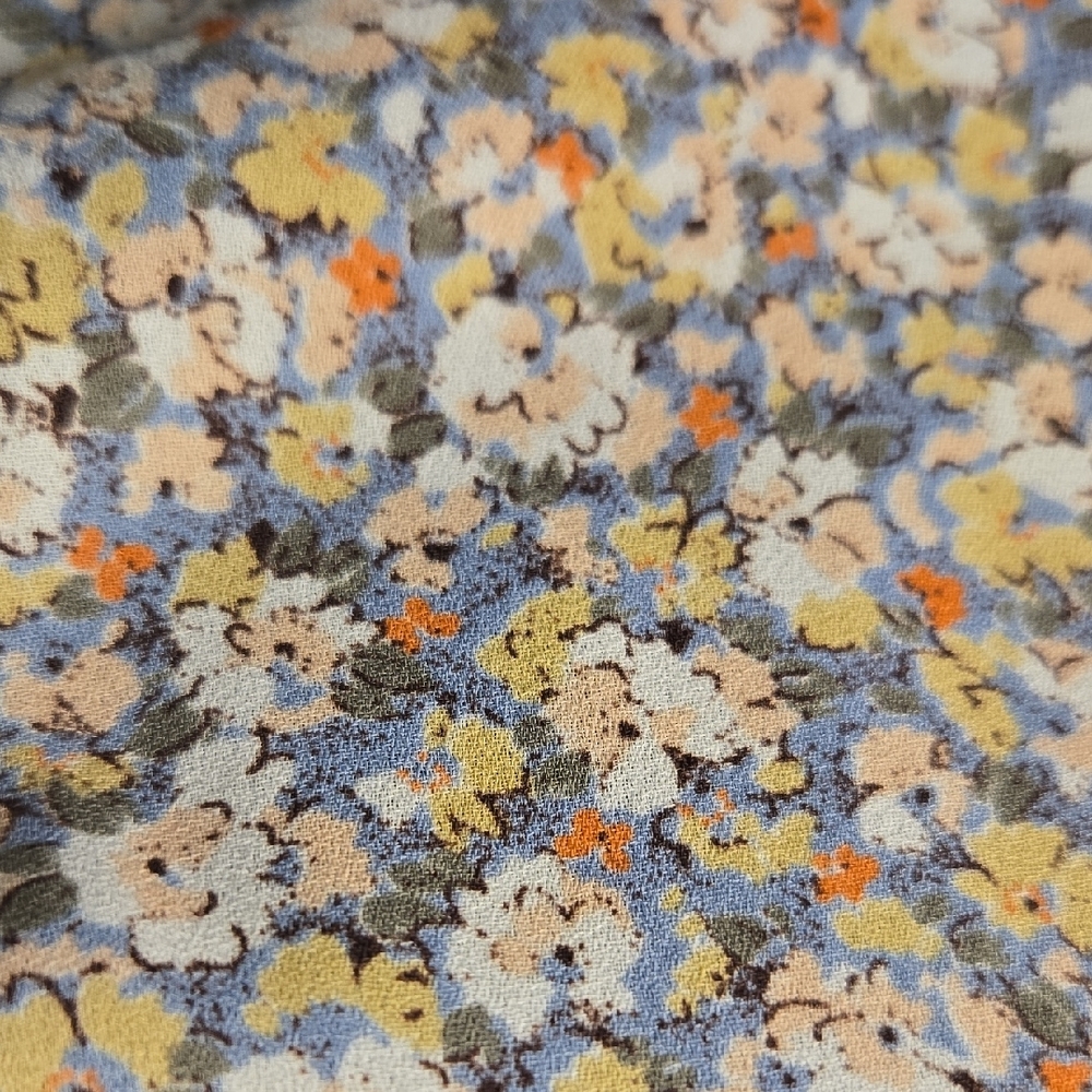 Sienna Sky Floral Long Sleeve Blouse - Cream and Blue - Picture 10 of 10